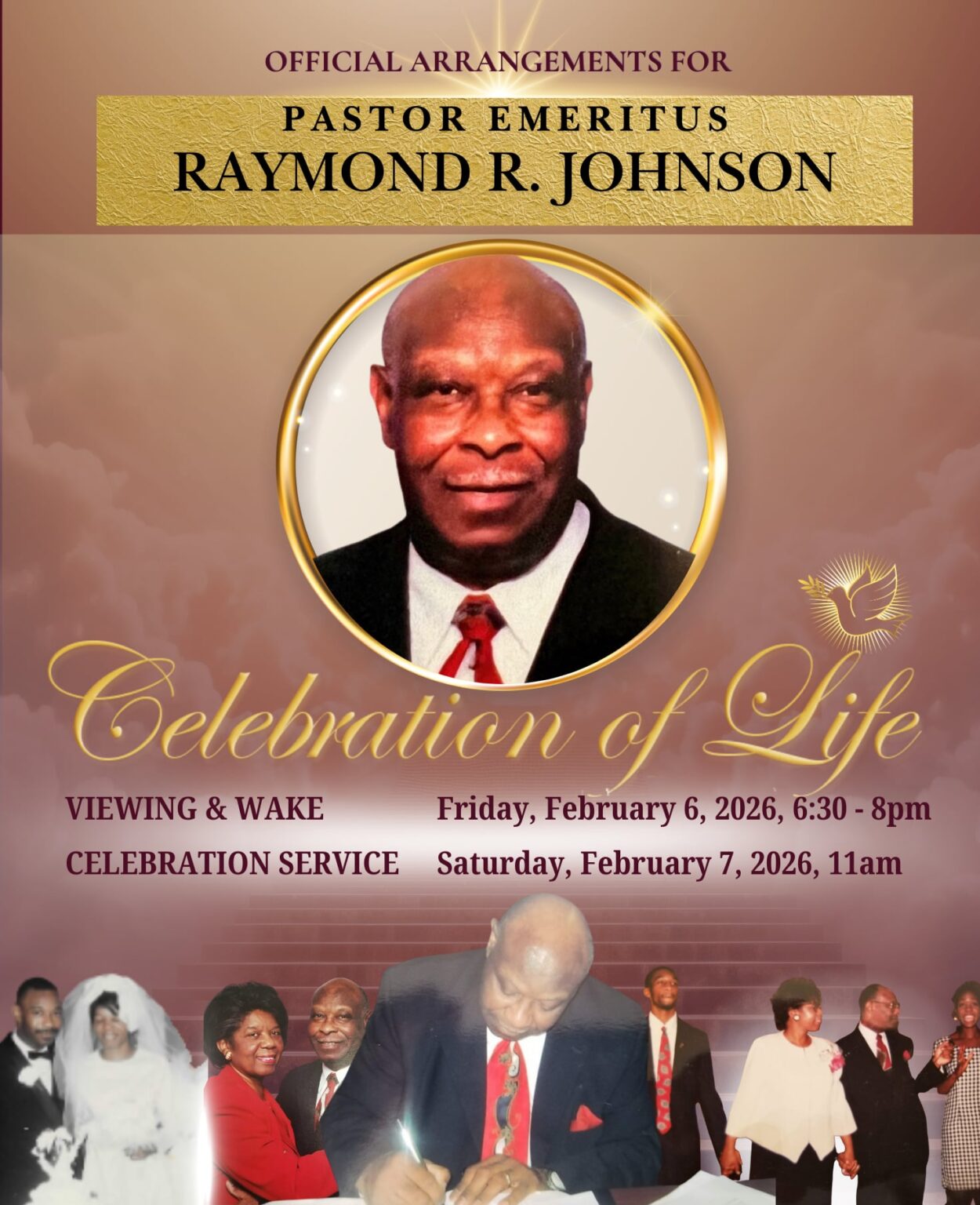 Homegoing Homegoing Celebration of Pastor Sr. โ Dominion Church